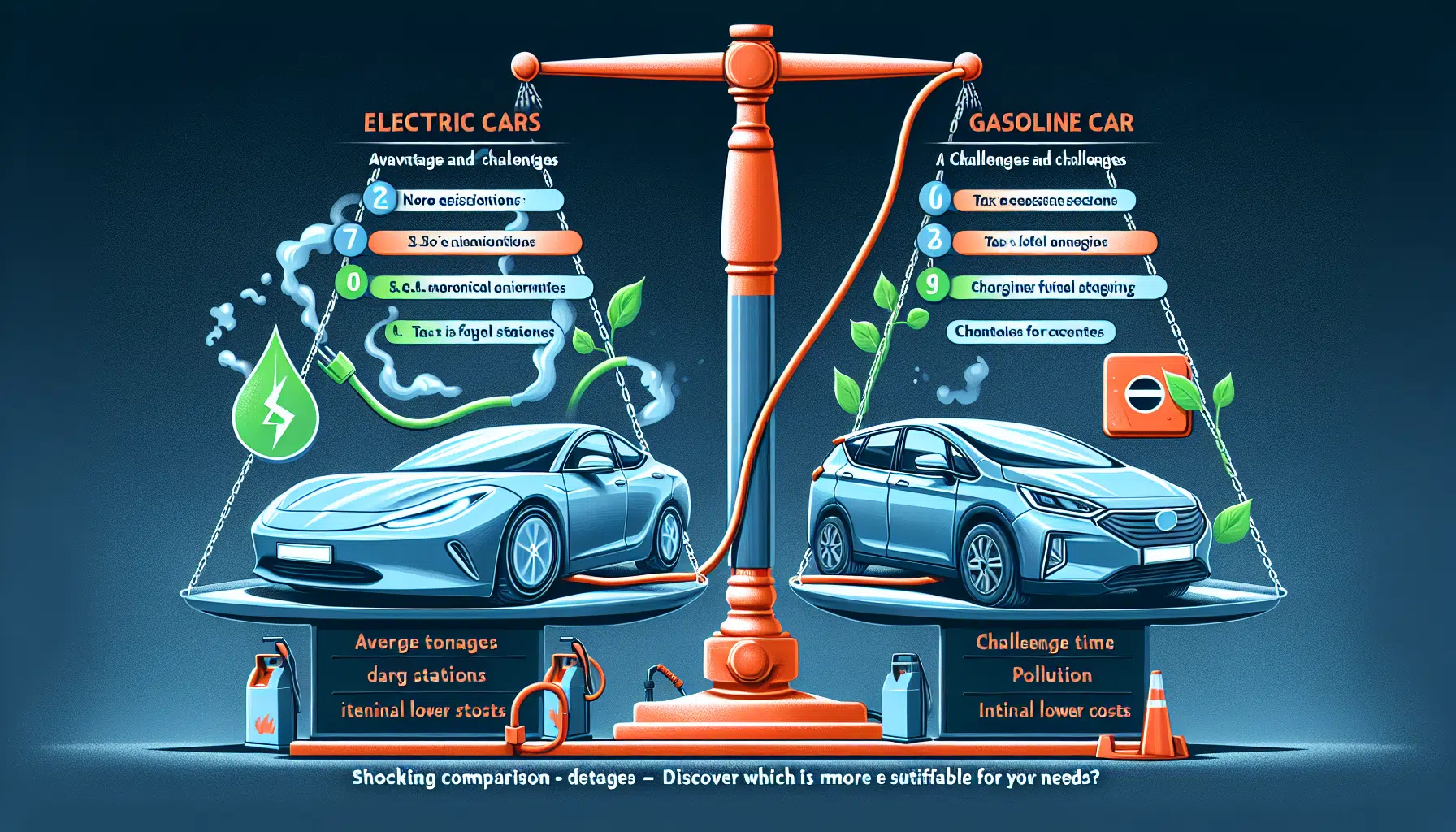 análisis completo de las ventajas y desafíos de los coches eléctricos frente a los de gasolina