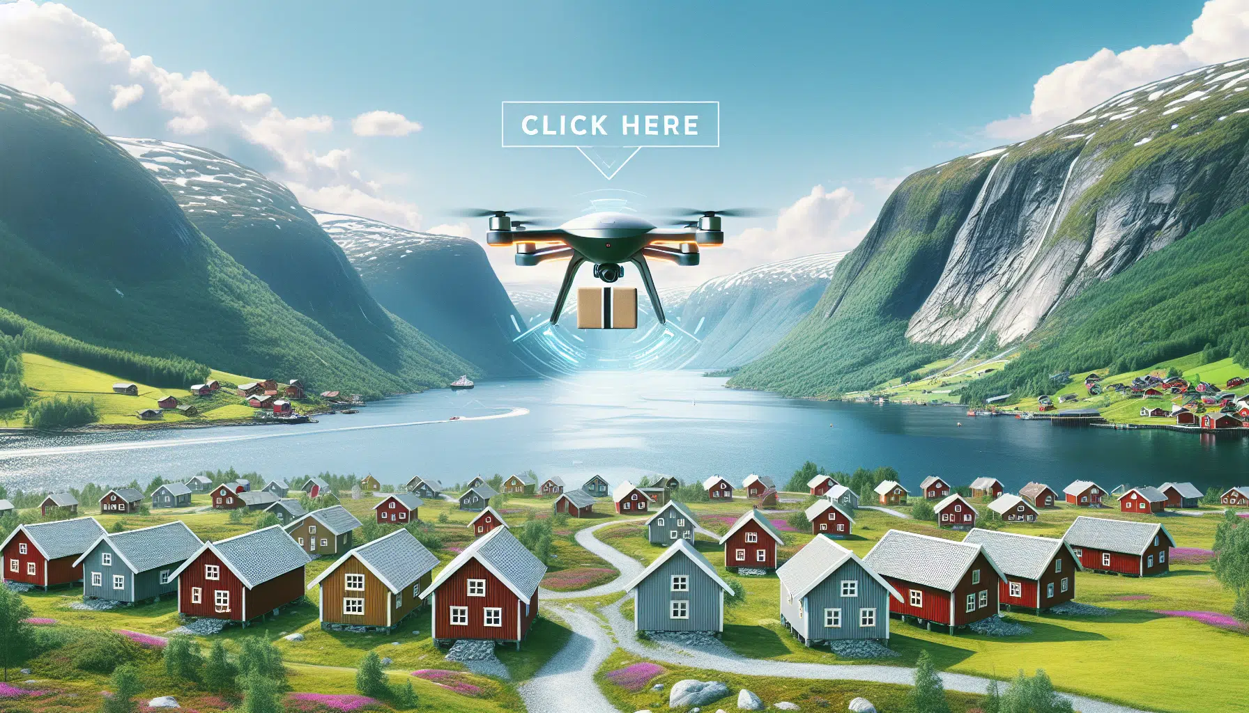 noruega inaugura su servicio de entrega a domicilio con drones autónomos