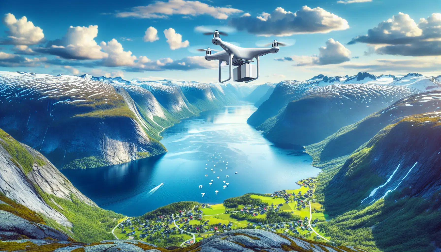 norvège lance son service de livraison à domicile avec des drones autonomes, donnant le coup d'envoi à une ère d'innovation et d'efficacité dans la logistique de distribution.