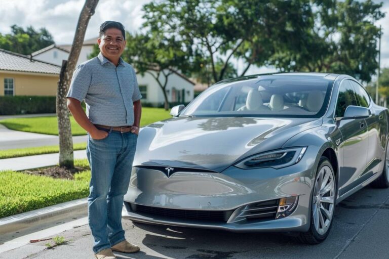 Es latino et révèle comment il a investi son argent pour réaliser son rêve d’avoir un Tesla