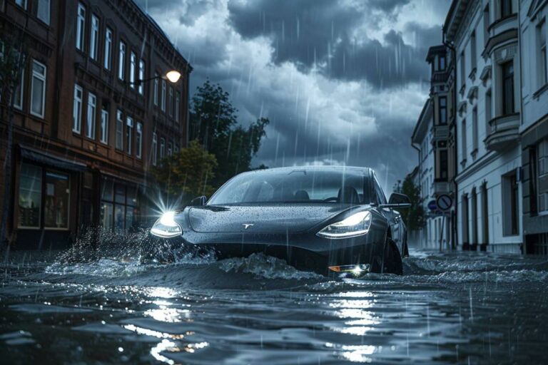 Autos eléctricos vs los de gasolina en las inundaciones : ¿cuál es más seguro ?