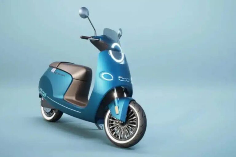 e moped 500 de platum el scooter electrico inspirado en el fiat 500 e