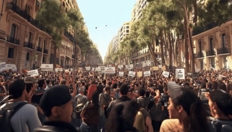 protesta en barcelona este sábado por los perjudicados de los motores defectuosos de stellantis