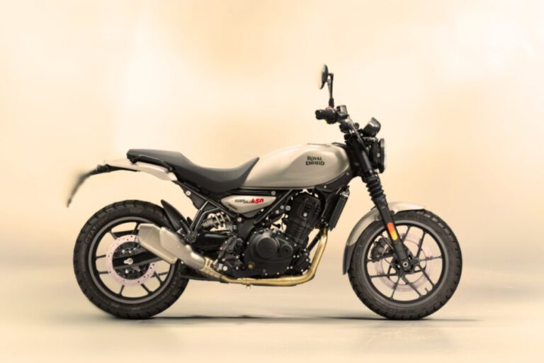 apex motorcycle revela su audaz version de la royal enfield guerrilla 450 una preparacion ultra visual