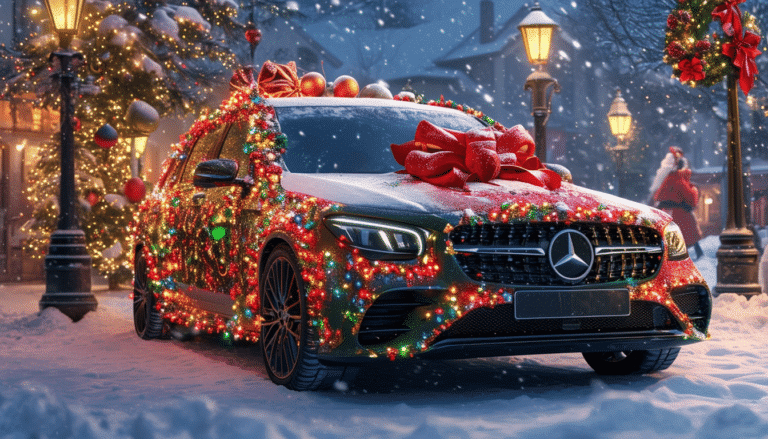 descubre cómo mercedes celebra la navidad con un estilo kitsch que encanta a todos. un vídeo emotivo que captura la esencia festiva y nostálgica de estas fiestas.