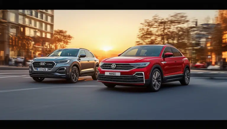 descubre la comparativa entre el volkswagen t-roc y el audi q2, dos suv destacados en el mercado. analizamos sus características, diseño, rendimiento y tecnología para ayudarte a decidir cuál de estos dos modelos merece ser considerado el rey de los suv. ¡no te lo pierdas!