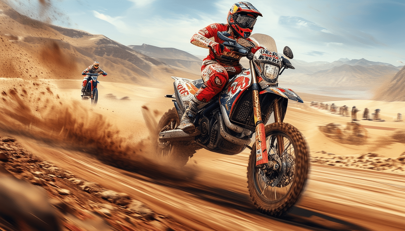 descubre cómo brabec se llevó la victoria en la etapa 6 del dakar 2025 en moto, mientras sanders continúa afianzando su liderato en la emocionante competición. ¡no te pierdas los detalles de esta épica carrera!