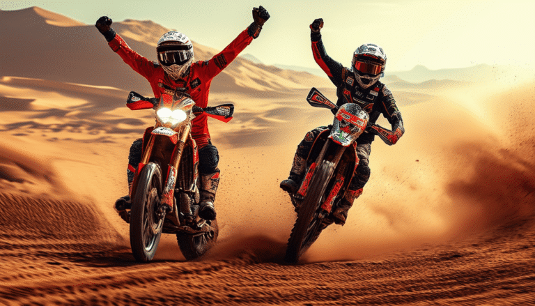 dakar 2025 en motocicleta, etapa 8: benavides se corona campeón y sanders asume el liderato