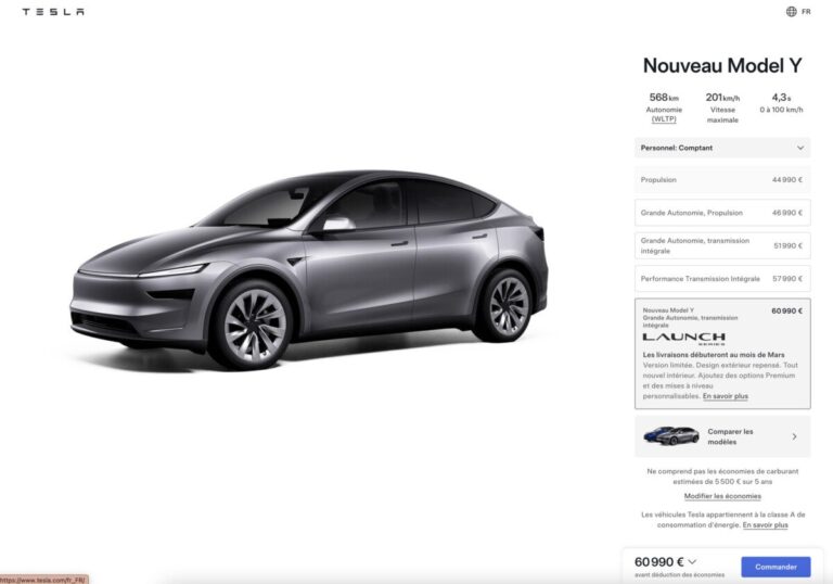 tesla model y económico 44,990€